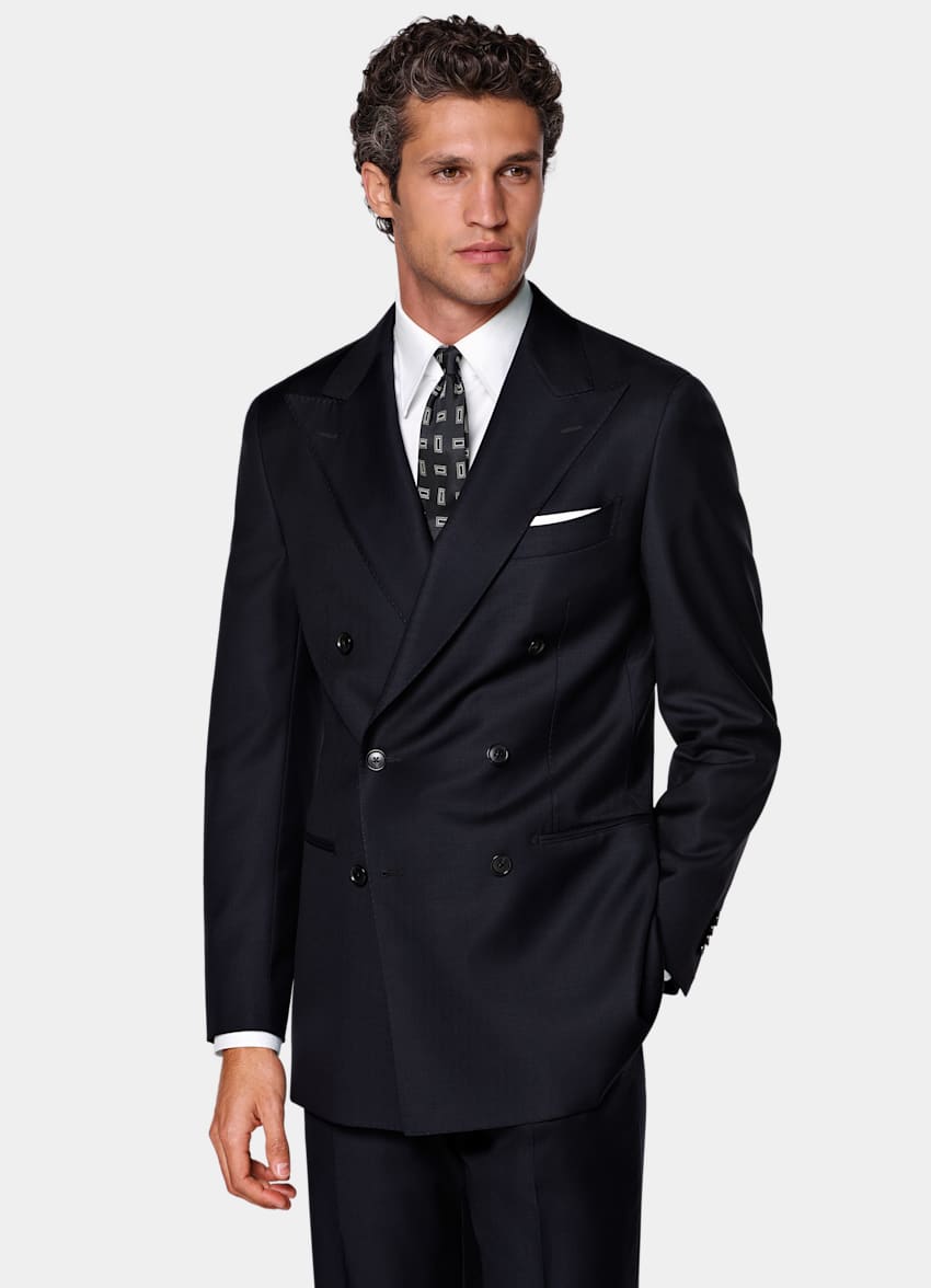 Navy Tailored Fit Havana Suit