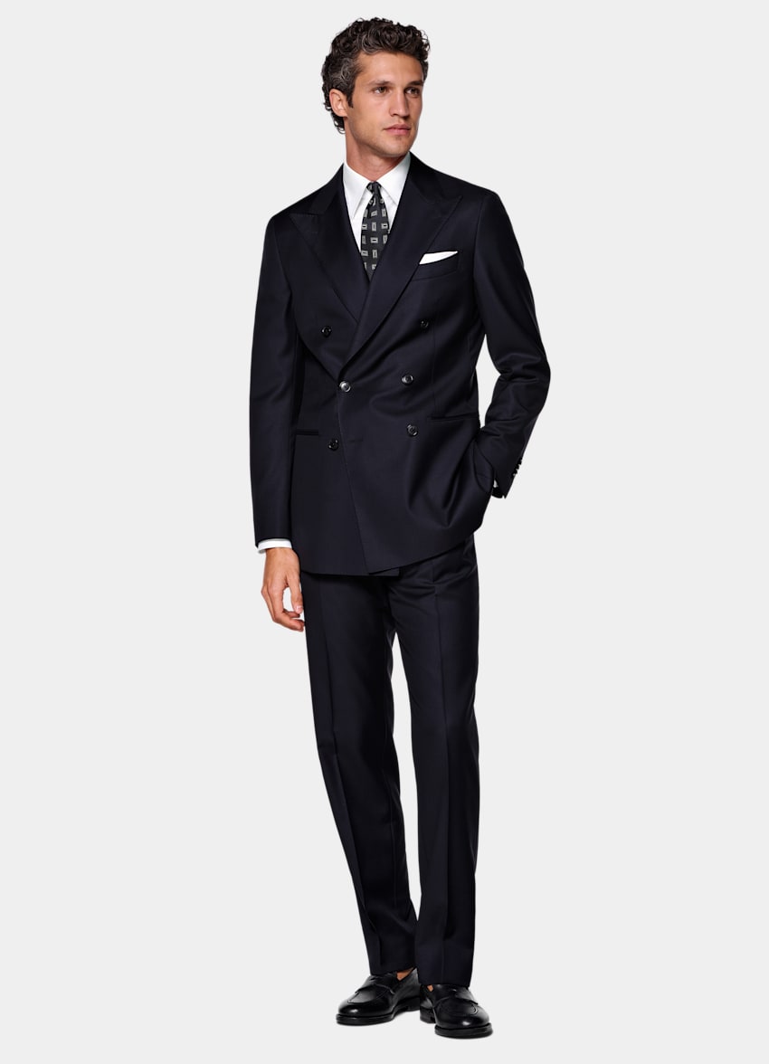 Navy Tailored Fit Havana Suit
