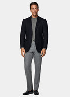 Navy Tailored Fit Havana Suit Jacket