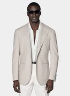 Light Taupe Relaxed Fit Roma Suit Jacket