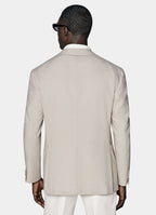 Light Taupe Relaxed Fit Roma Suit Jacket