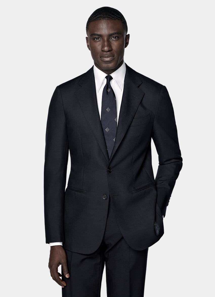 Navy Tailored Fit Havana Suit