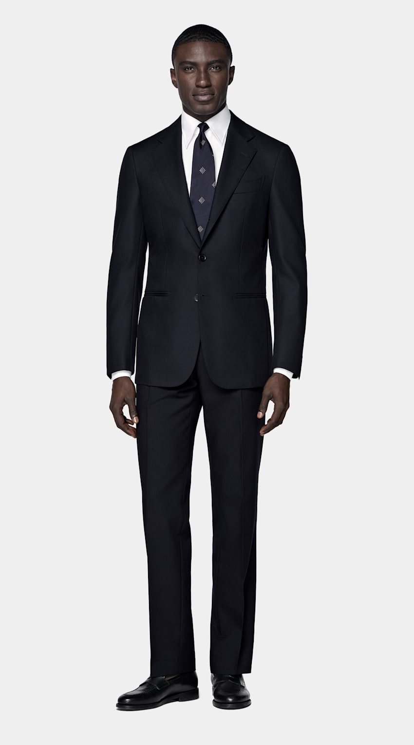 Navy Tailored Fit Havana Suit