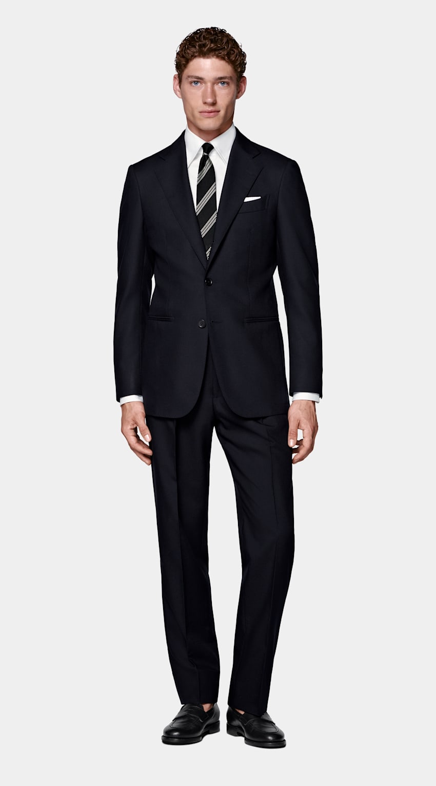 Navy Tailored Fit Havana Suit