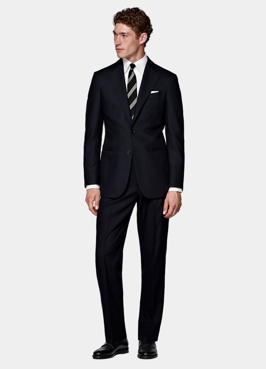 Navy Tailored Fit Havana Suit