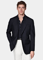 Navy Tailored Fit Havana Suit Jacket