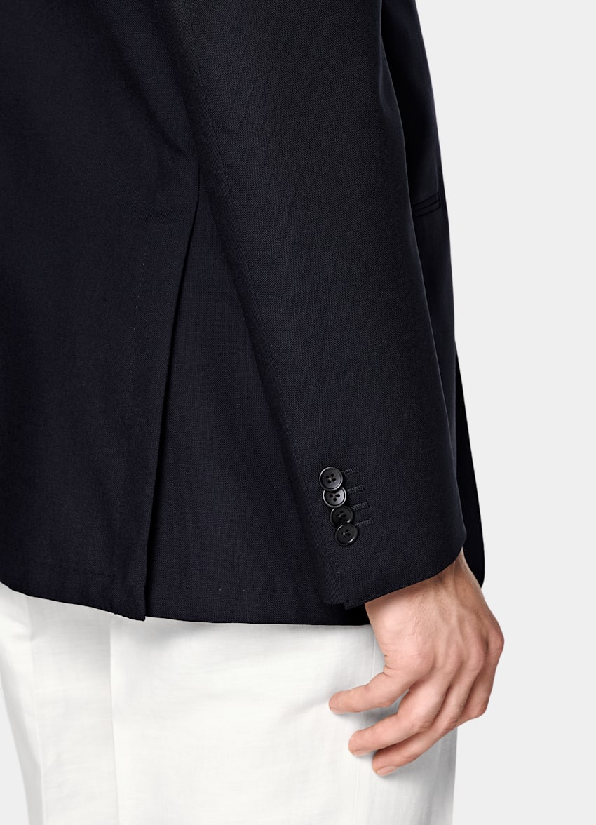 Navy Tailored Fit Havana Suit Jacket
