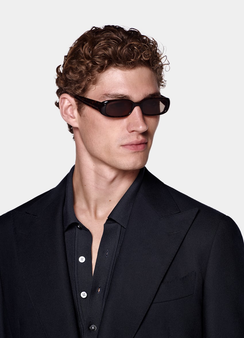 Navy Tailored Fit Havana Suit