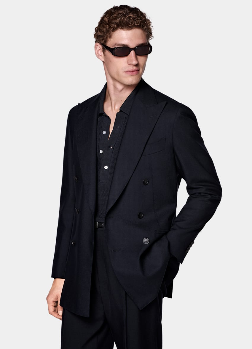 Navy Tailored Fit Havana Suit