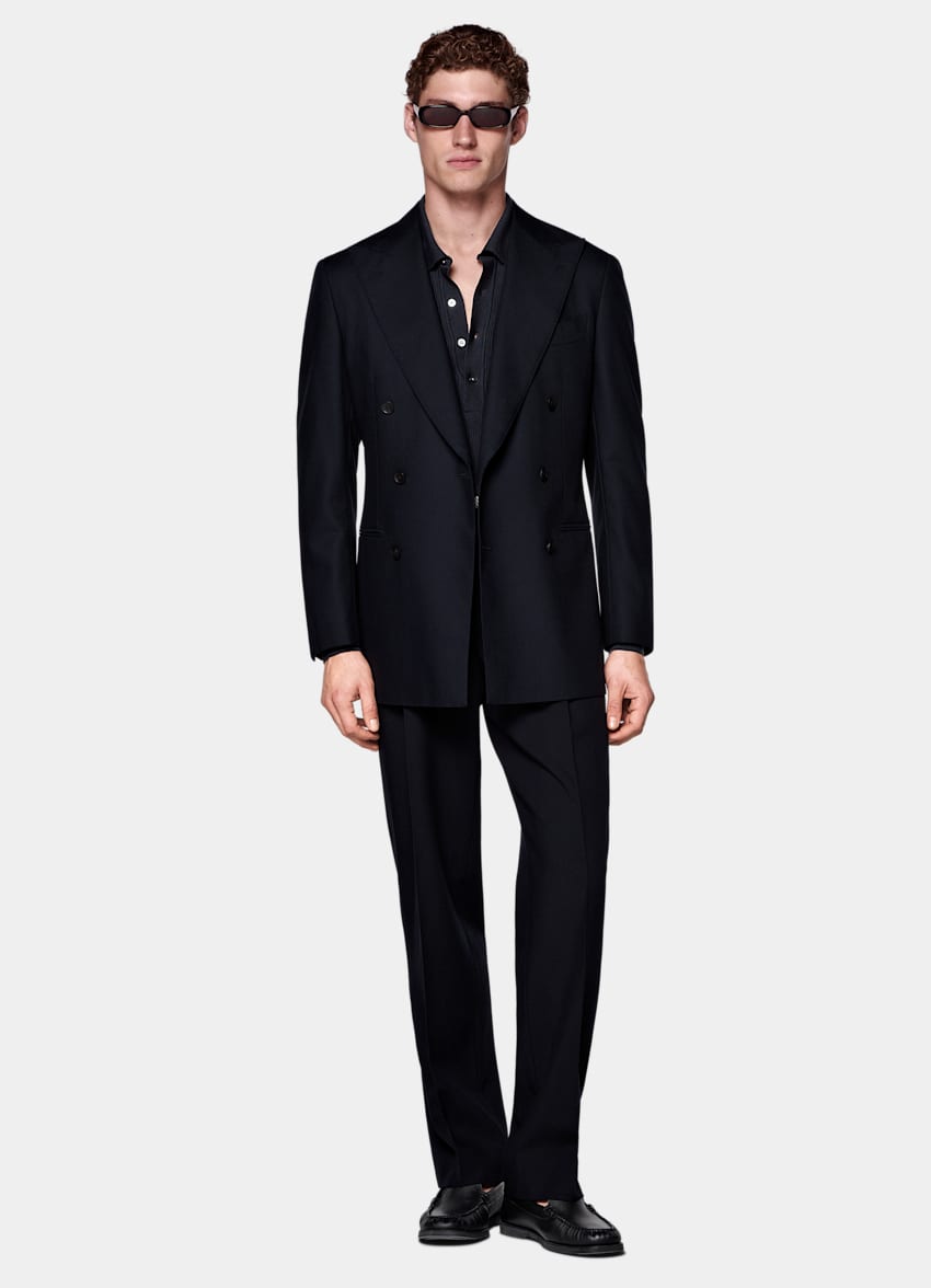 Navy Tailored Fit Havana Suit