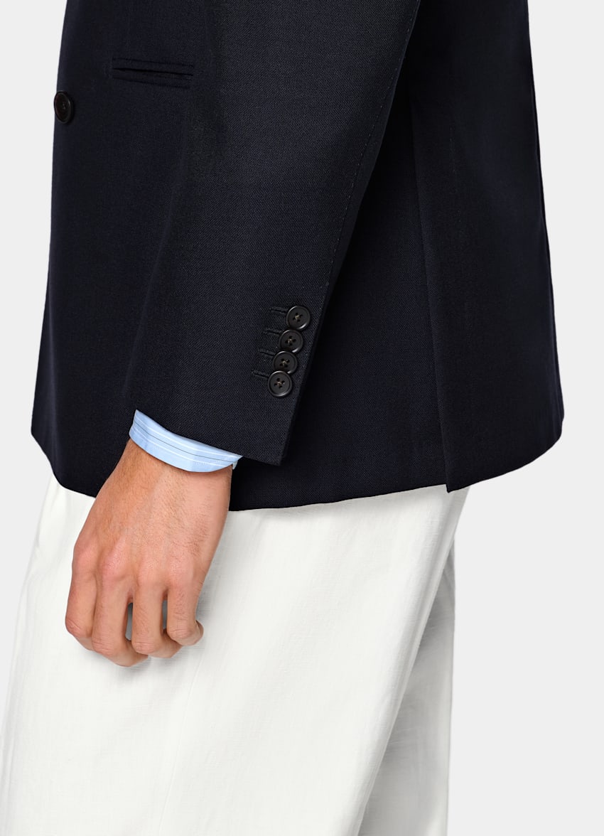 Navy Tailored Fit Havana Suit Jacket