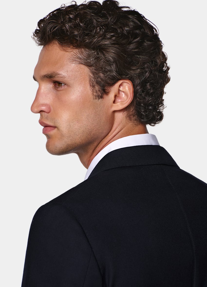 Navy Tailored Fit Havana Suit Jacket