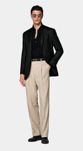 Black Relaxed Fit Roma Suit Jacket