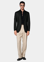 Black Relaxed Fit Roma Suit Jacket