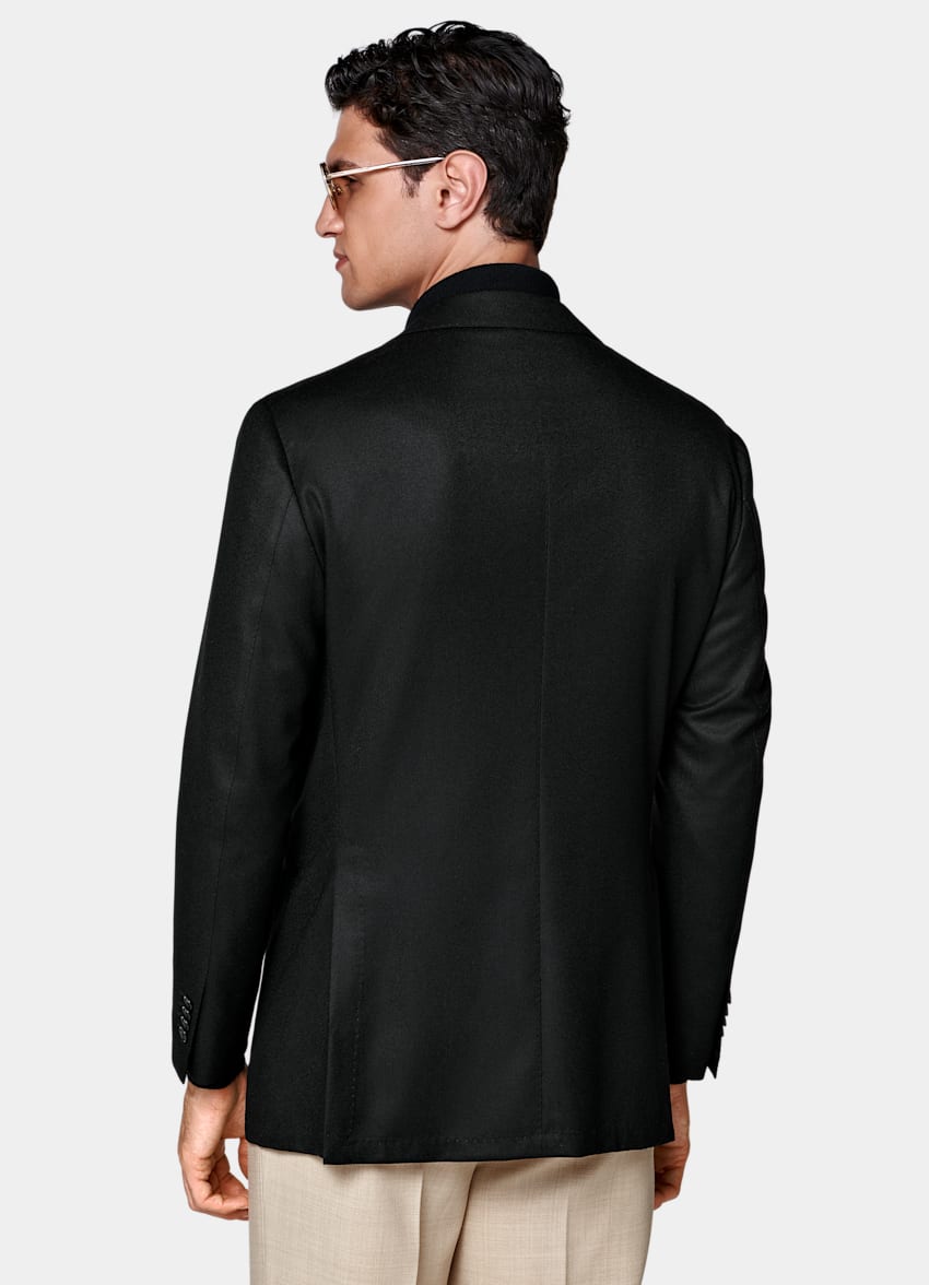 Black Relaxed Fit Roma Suit Jacket