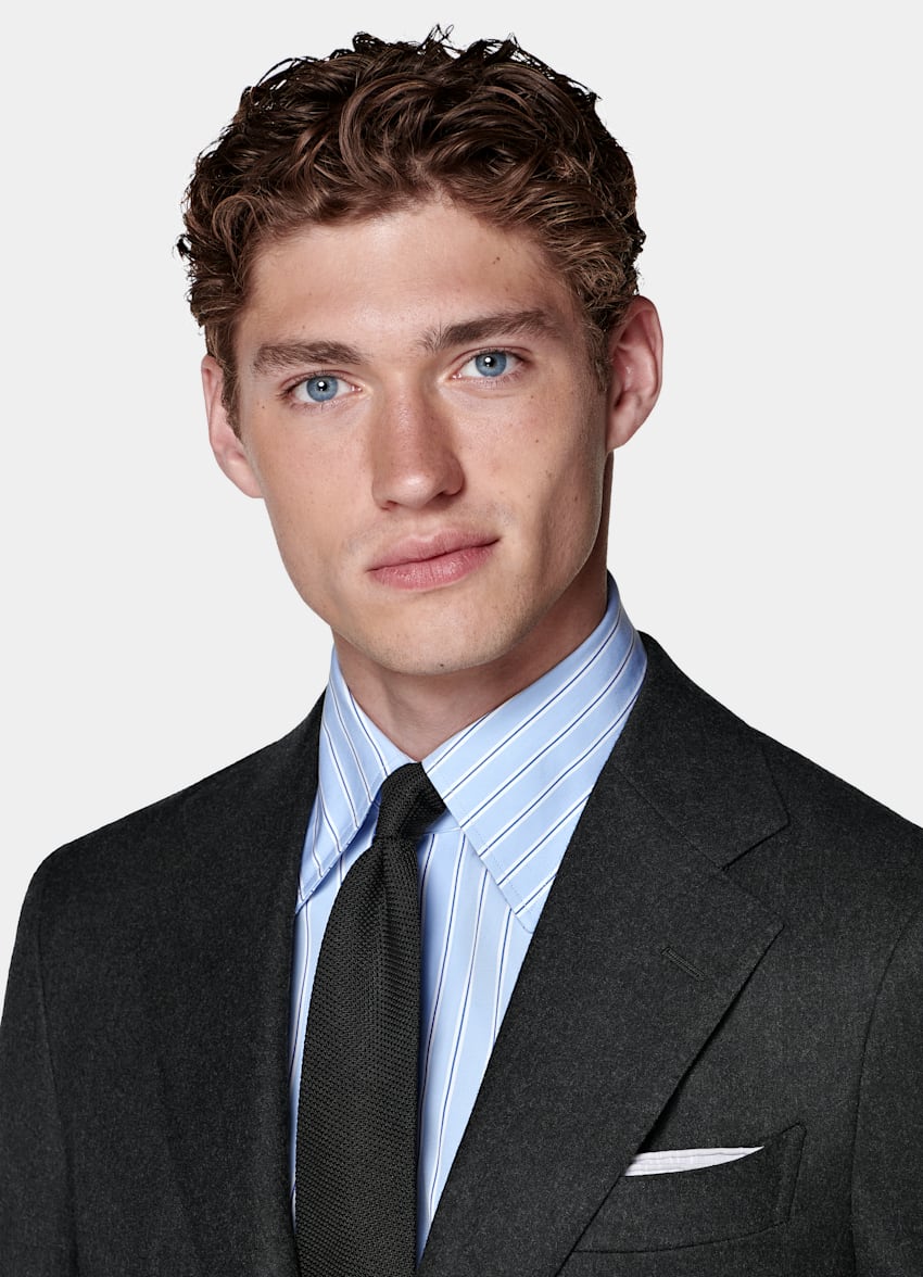 Dark Grey Tailored Fit Havana Suit
