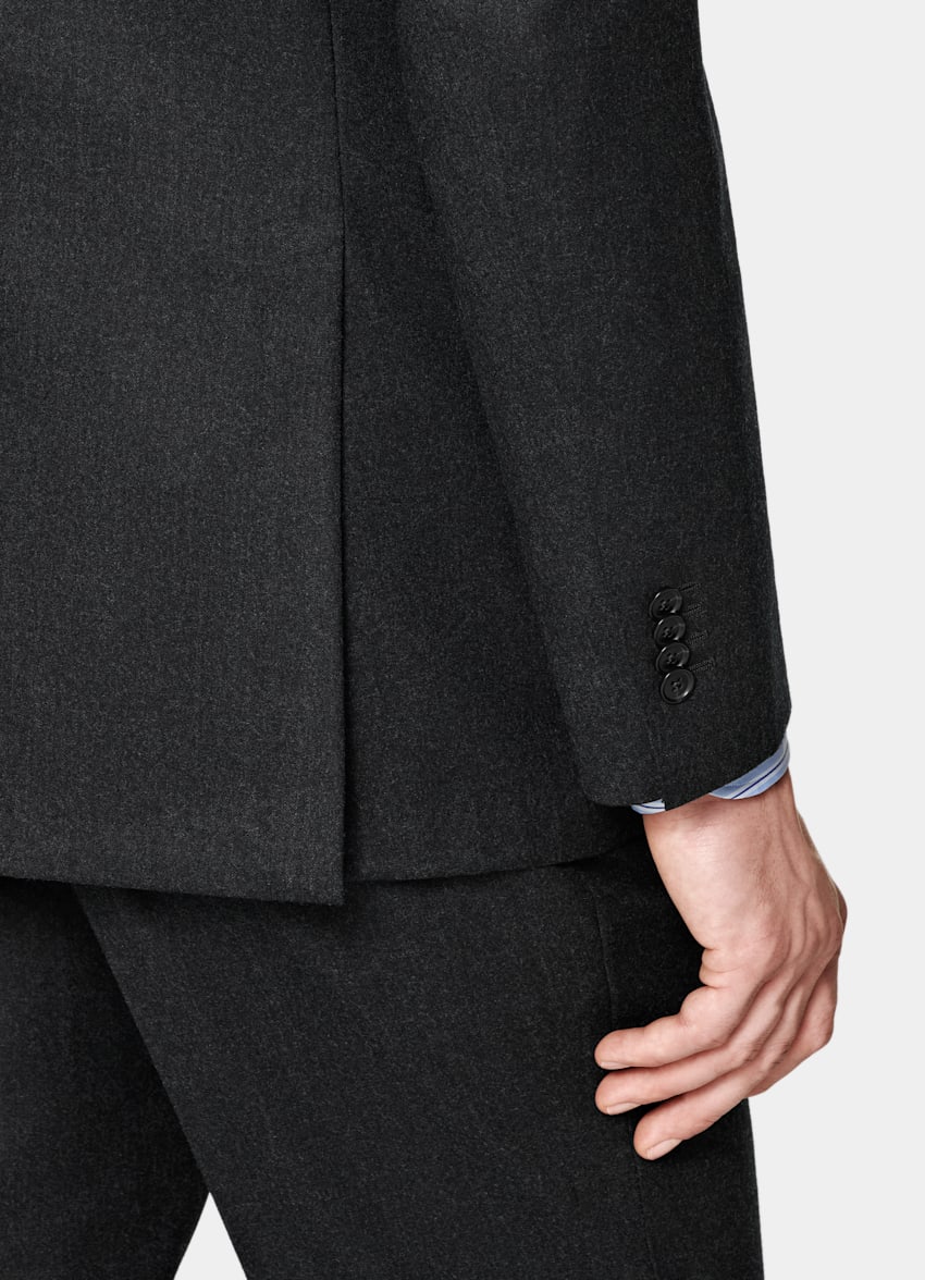 Dark Grey Tailored Fit Havana Suit