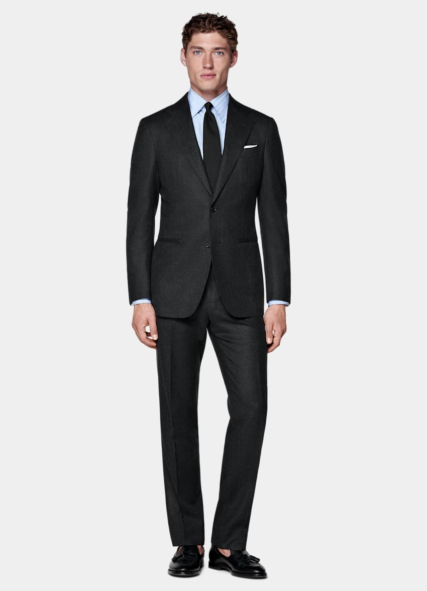 Dark Grey Tailored Fit Havana Suit