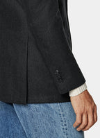 Dark Grey Tailored Fit Havana Suit Jacket