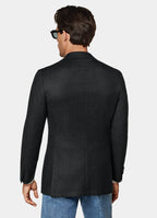 Dark Grey Tailored Fit Havana Suit Jacket