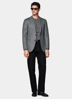 Mid Grey Tailored Fit Havana Suit Jacket