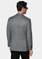 Mid Grey Tailored Fit Havana Suit Jacket