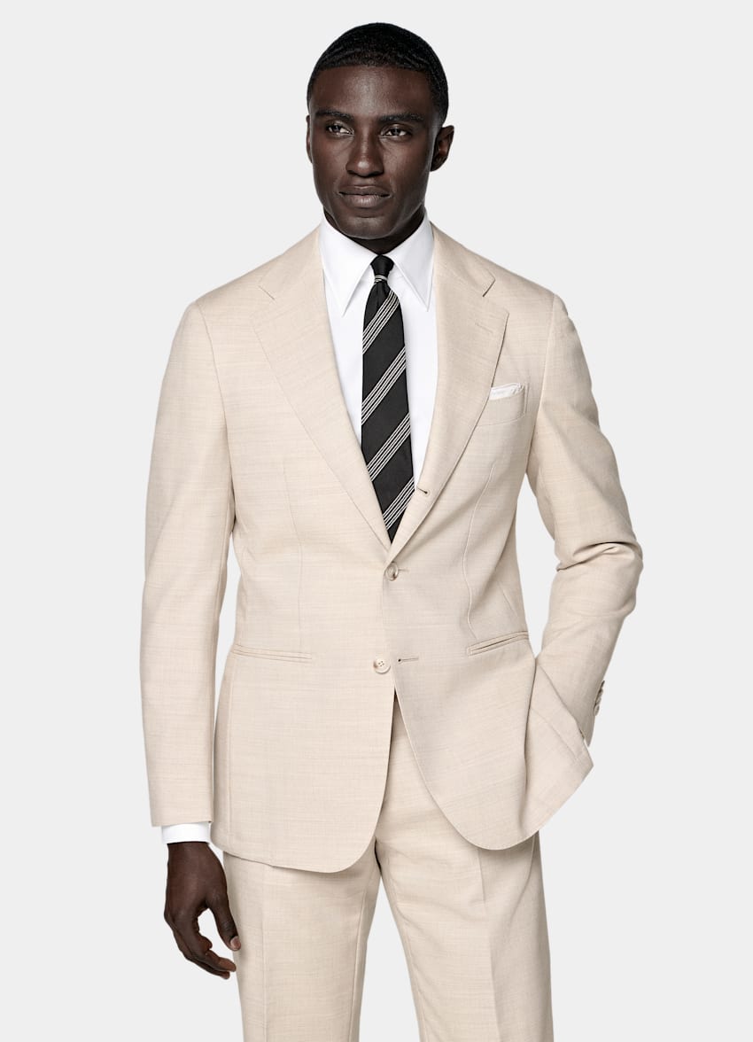 Sand Tailored Fit Havana Suit