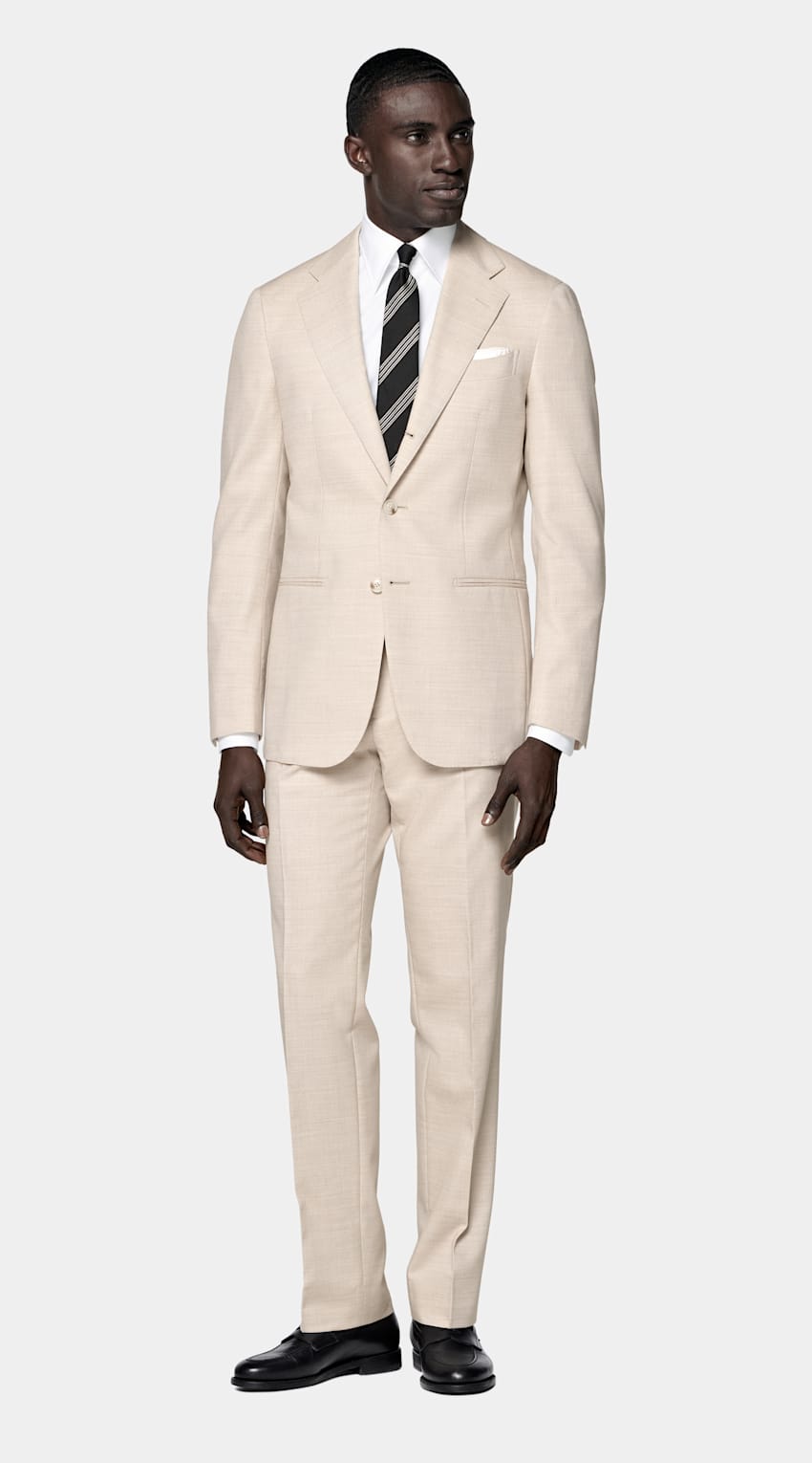 Sand Tailored Fit Havana Suit