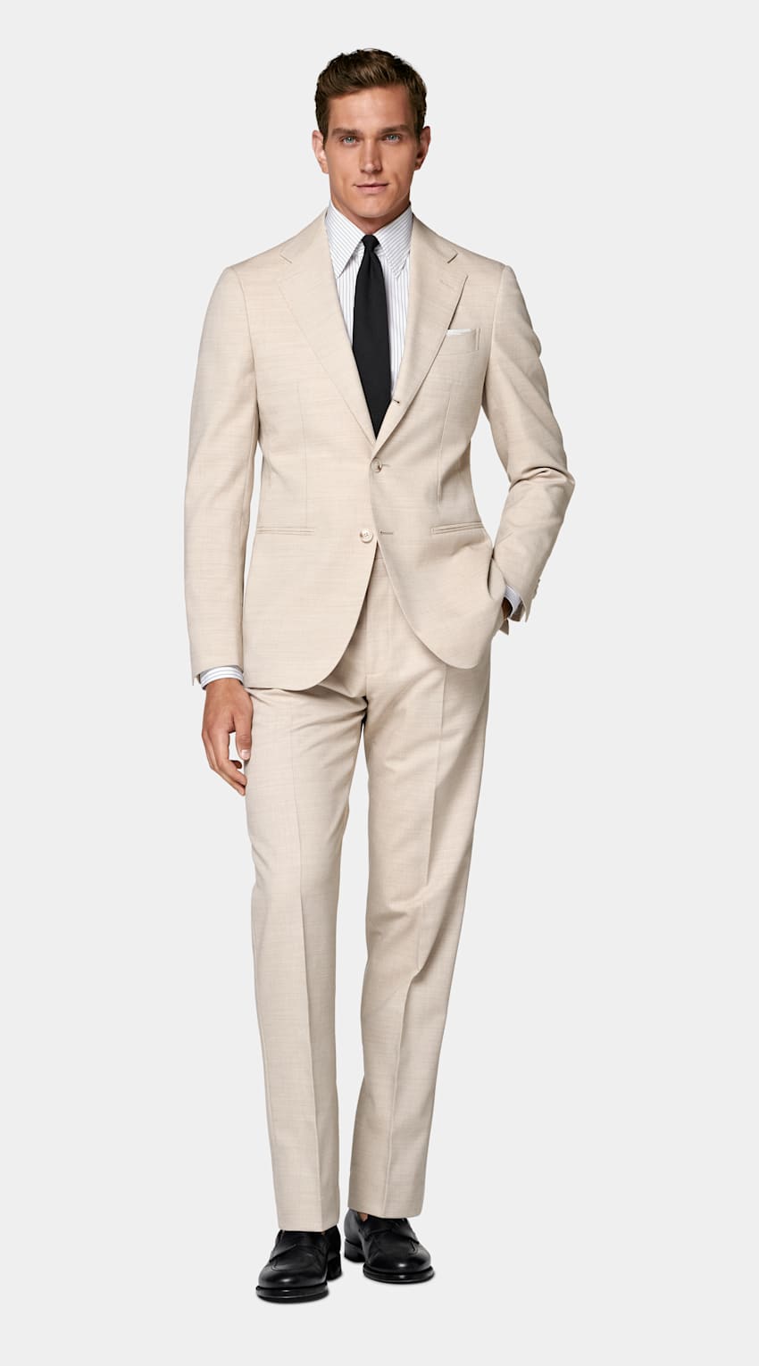 Sand Tailored Fit Havana Suit