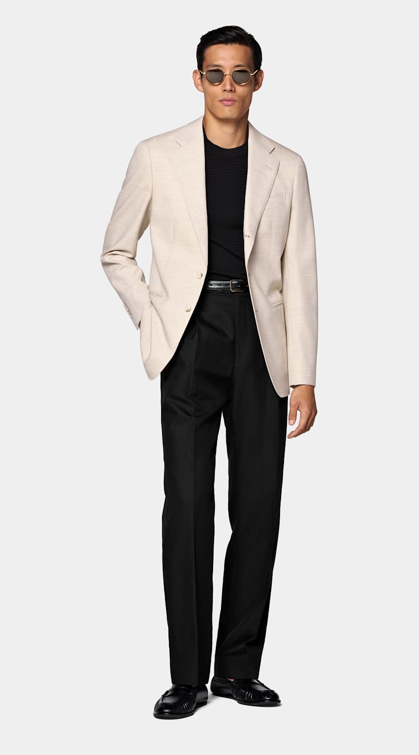 Sand Tailored Fit Havana Suit Jacket