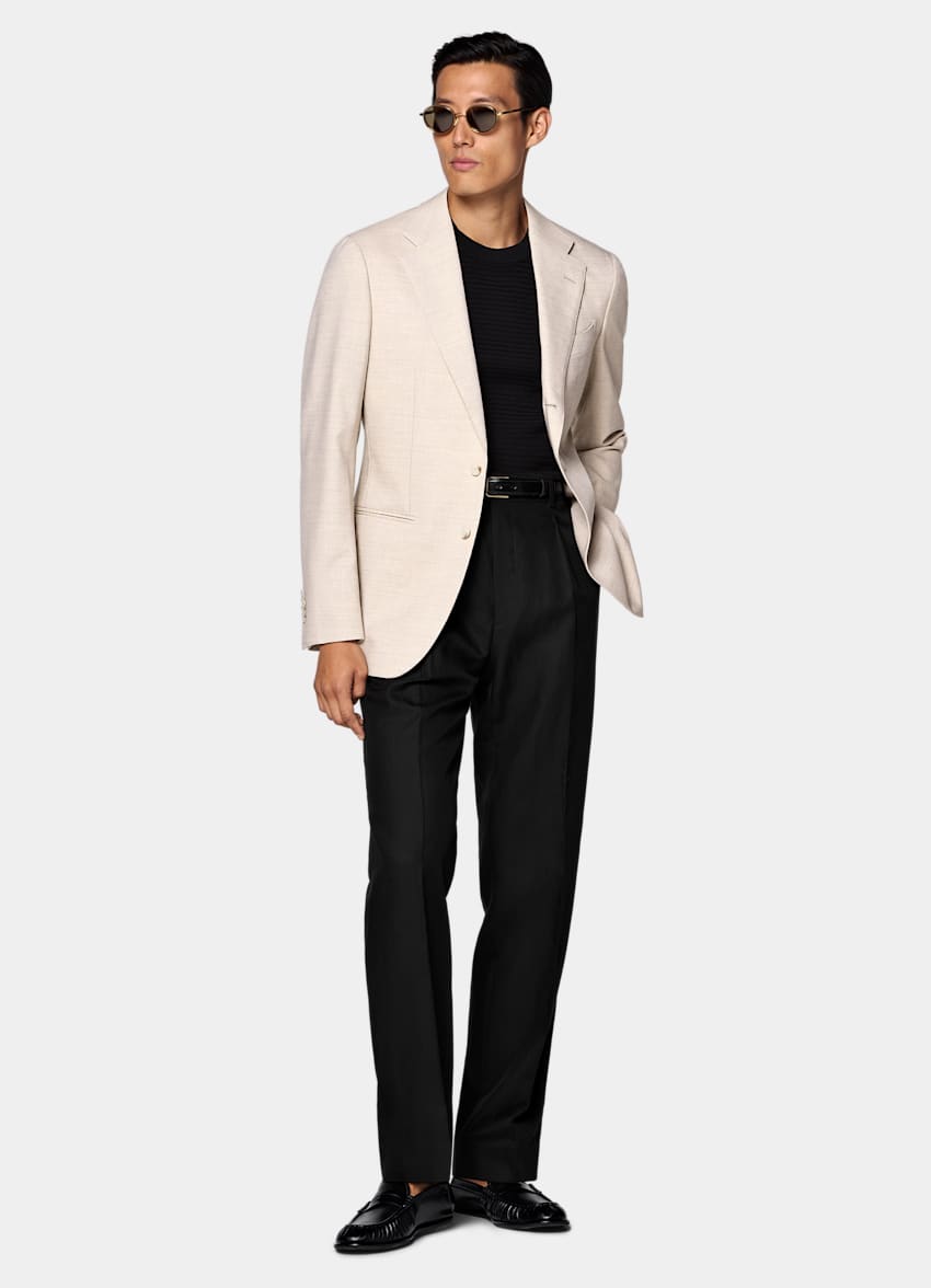 Sand Tailored Fit Havana Suit Jacket