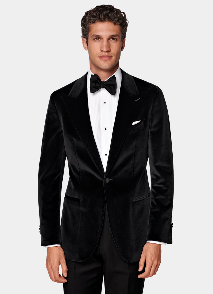 Black Tailored Fit Havana Dinner Jacket