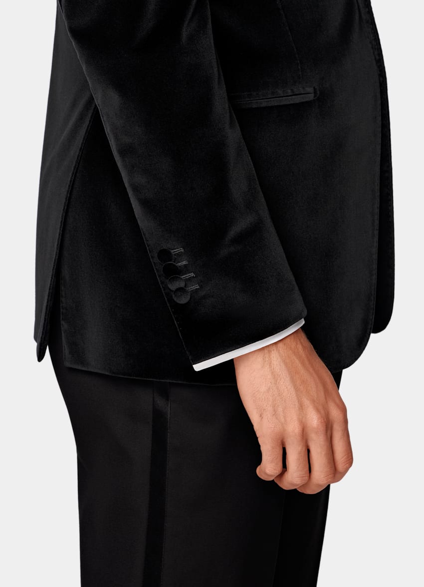 Black Tailored Fit Havana Dinner Jacket