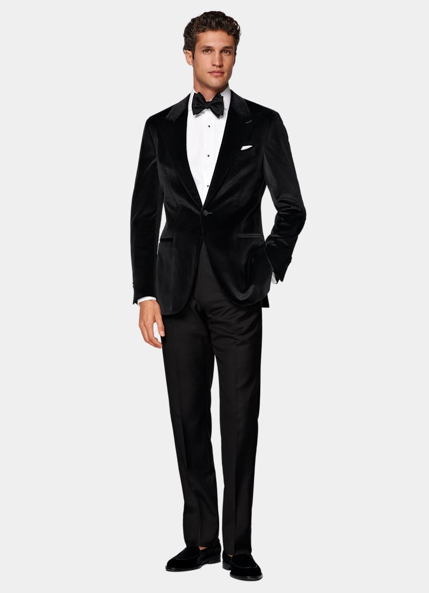 Black Tailored Fit Havana Dinner Jacket