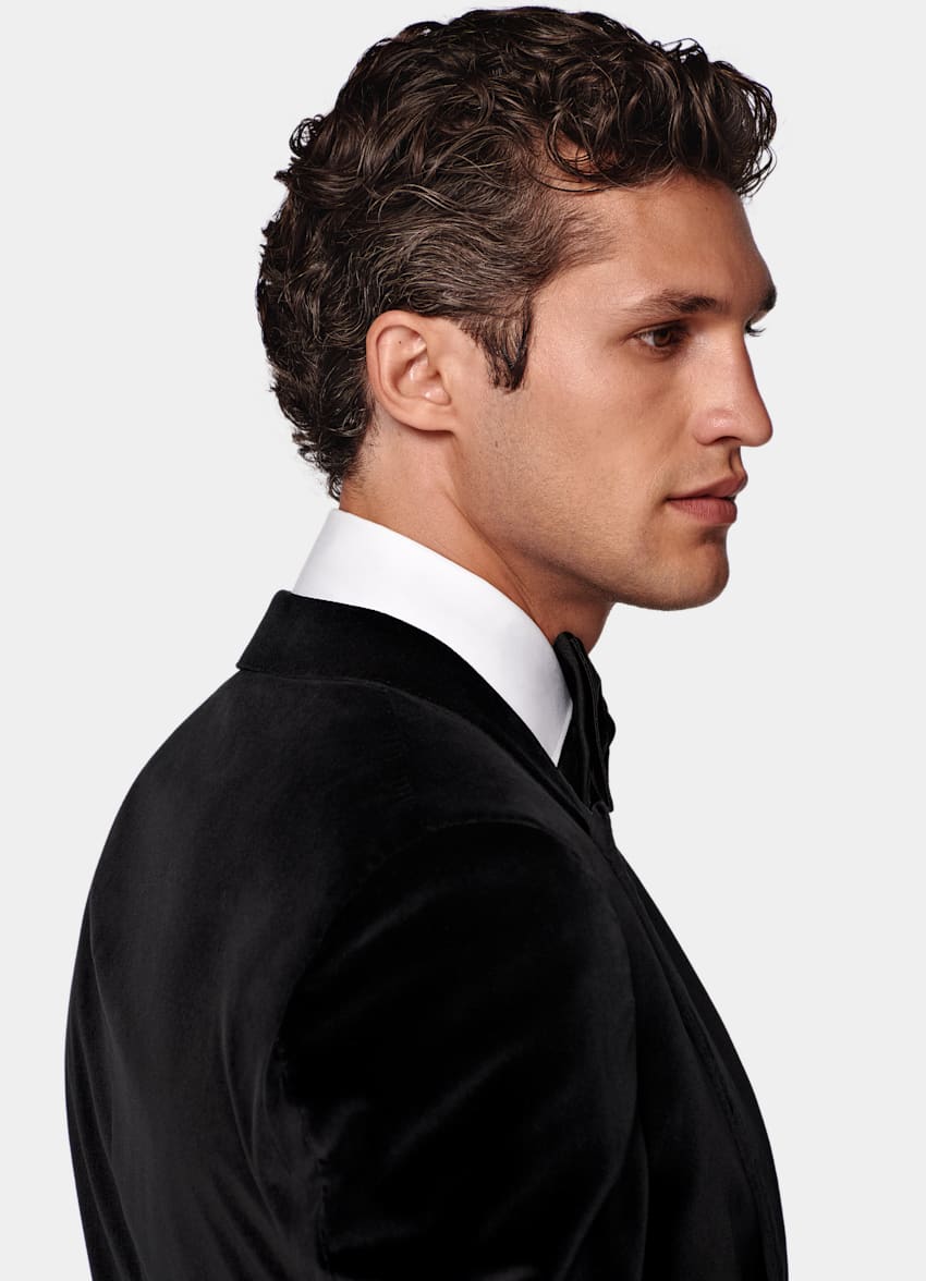 Black Tailored Fit Havana Dinner Jacket