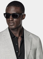 Light Grey Perennial Tailored Fit Havana Suit Jacket