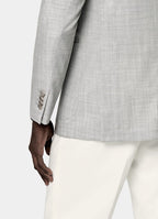 Light Grey Perennial Tailored Fit Havana Suit Jacket