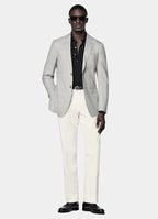 Light Grey Perennial Tailored Fit Havana Suit Jacket