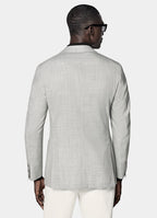 Light Grey Perennial Tailored Fit Havana Suit Jacket