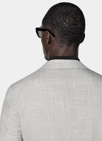 Light Grey Perennial Tailored Fit Havana Suit Jacket