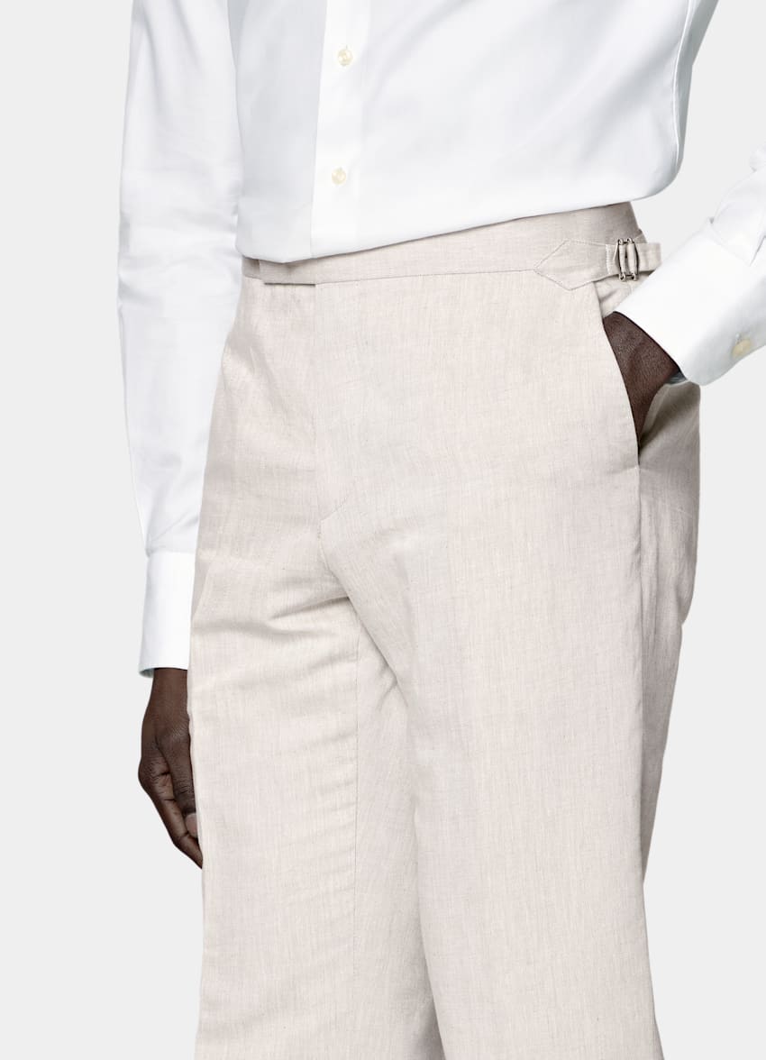 Light Taupe Tailored Fit Havana Suit
