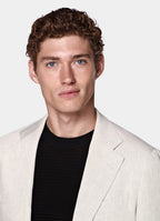Light Taupe Tailored Fit Havana Suit Jacket
