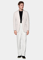 Light Taupe Tailored Fit Havana Suit Jacket