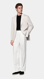 Light Taupe Tailored Fit Havana Suit Jacket