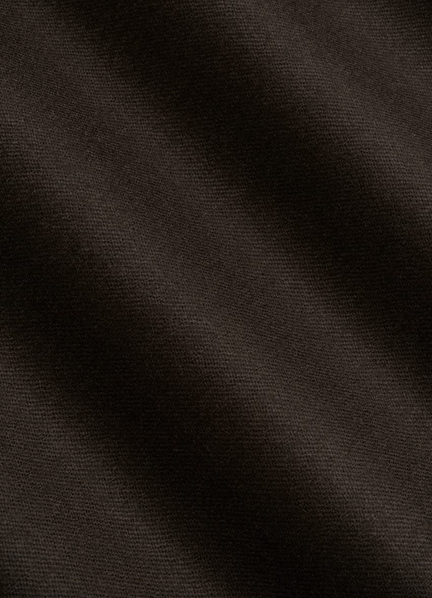 Dark Brown Tailored Fit Havana Suit Jacket