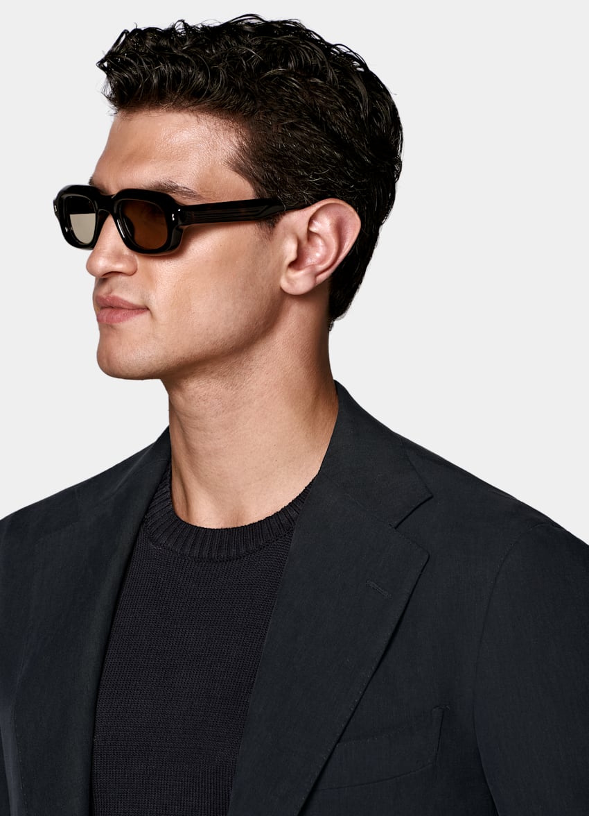 Navy Relaxed Fit Roma Suit