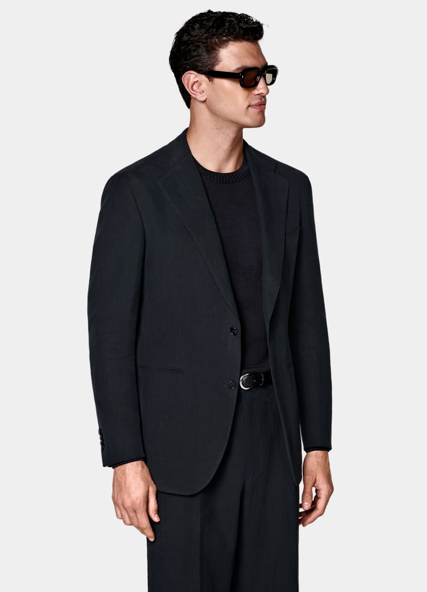 Navy Relaxed Fit Roma Suit
