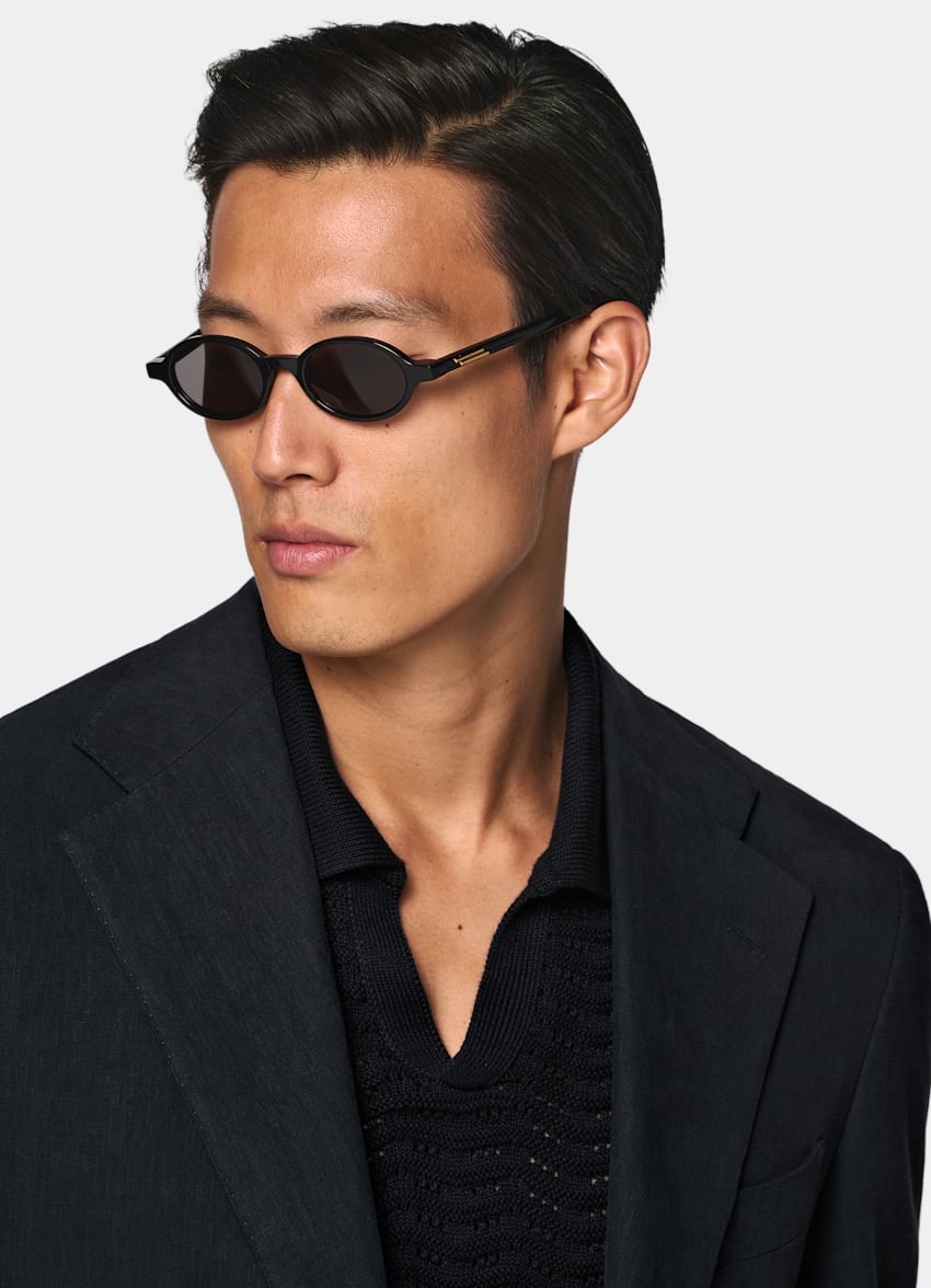 Navy Relaxed Fit Roma Suit Jacket