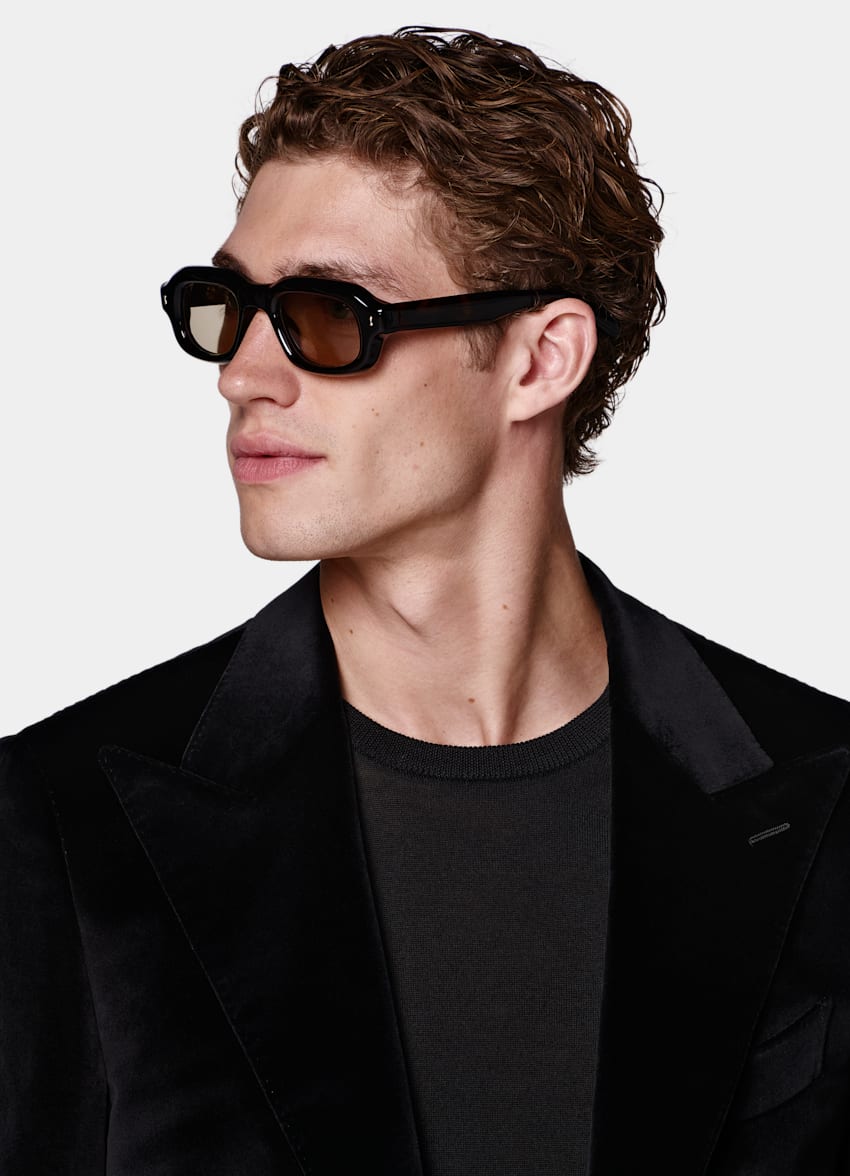 Black Tailored Fit Havana Dinner Jacket