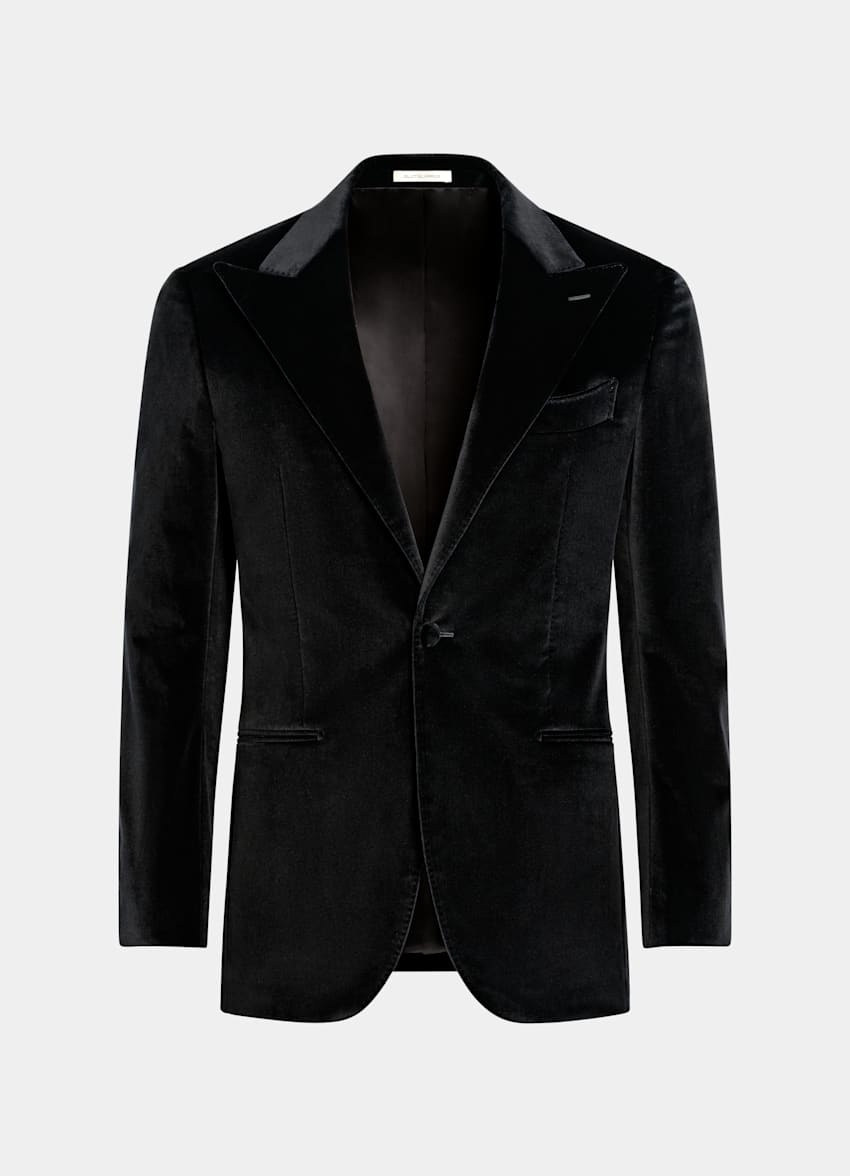 Black Tailored Fit Havana Dinner Jacket